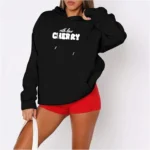 Long Sleeve Hooded Sweatshirt with Drawstring - Image 4